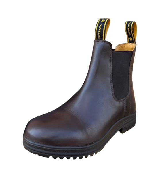 Town & Country Leather Pull on Boots - Dark Brown | Countryside Gear