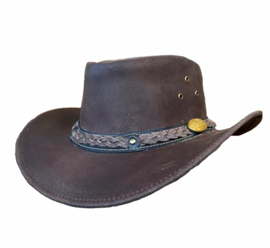 Outback Buffalo Leather Hat