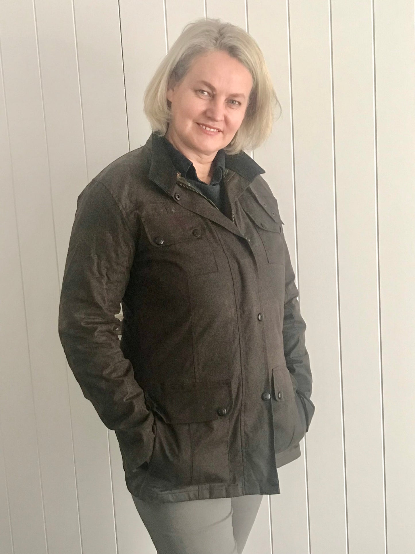 The Geraldine Ladies Oilskin Waterproof Coat