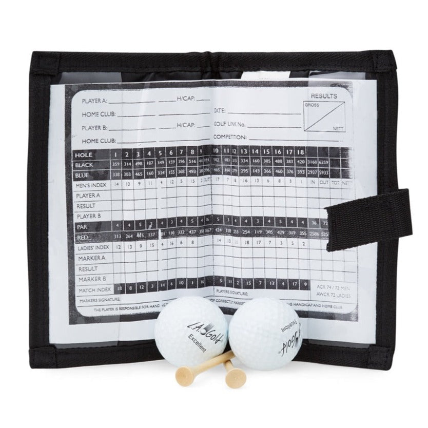 Golfers Score Card Holder