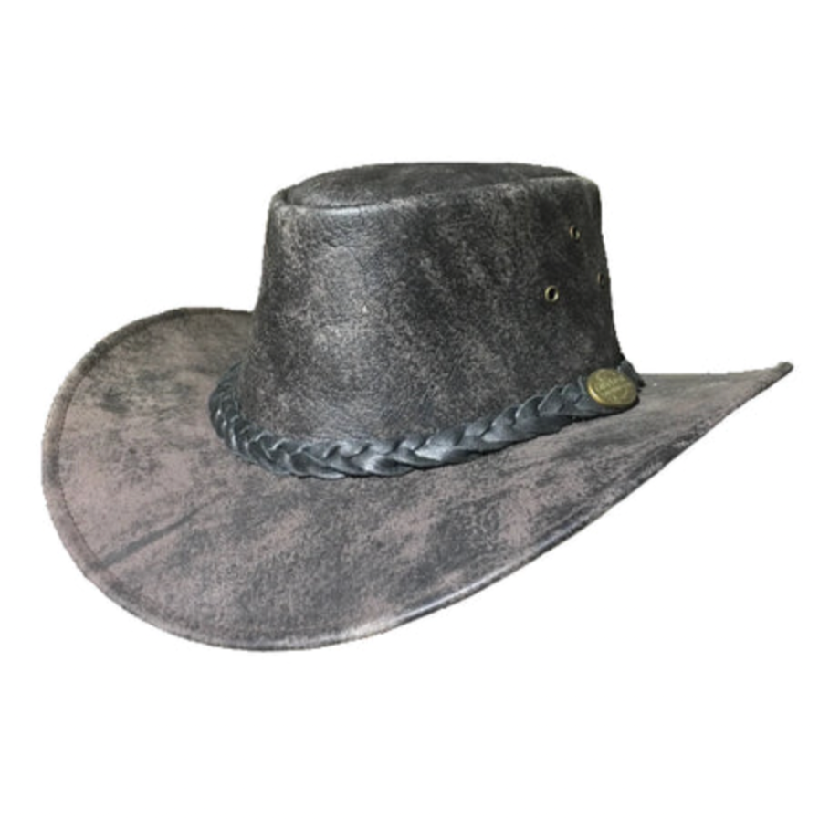 Leather Maverick Hat - Coffee Rock - The Golden Apple NZ